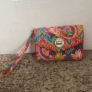 Vera Bradley Paisley in Paradise Wristlet